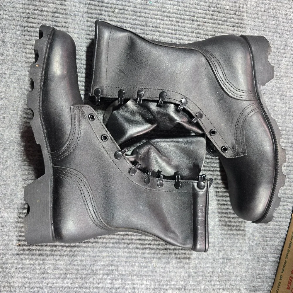 Vintage Altama Ro-Search Boots Mens Size 7.5R Black Combat Military USA 1983